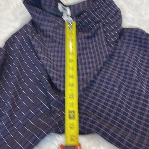 HALEY WOMENS Navy and Pink Checkered DRESSY SHORTS SIZE 10 - Picture 3 of 7